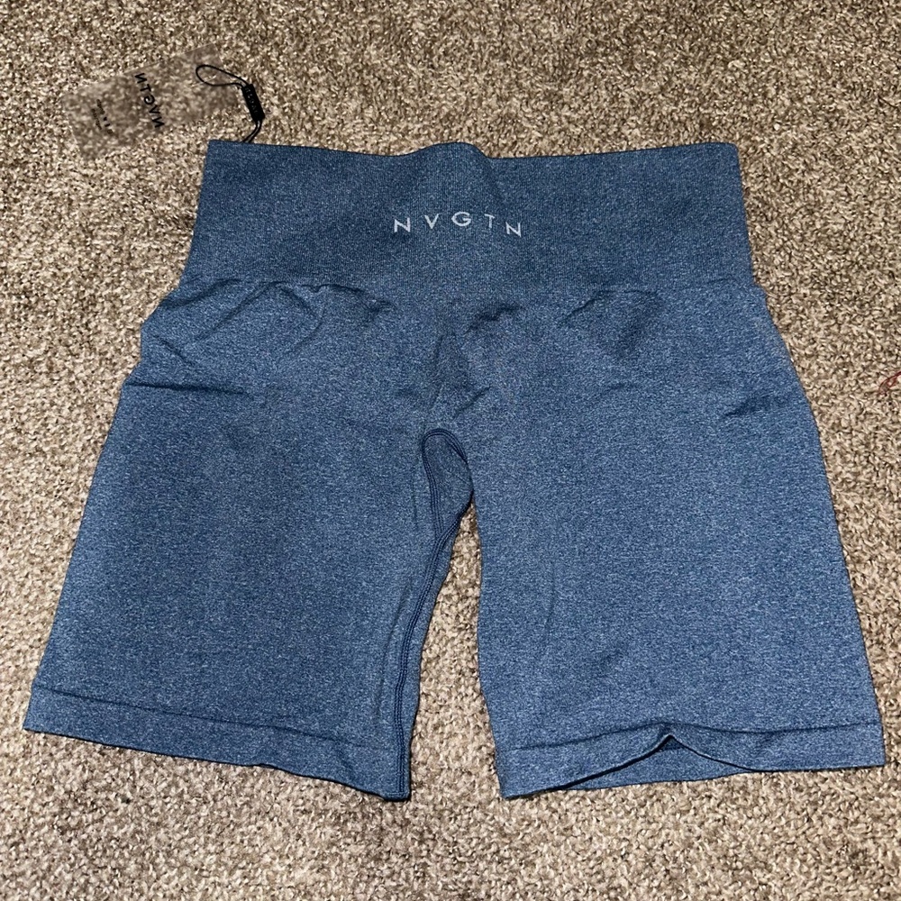 NVGTN blue biker shorts